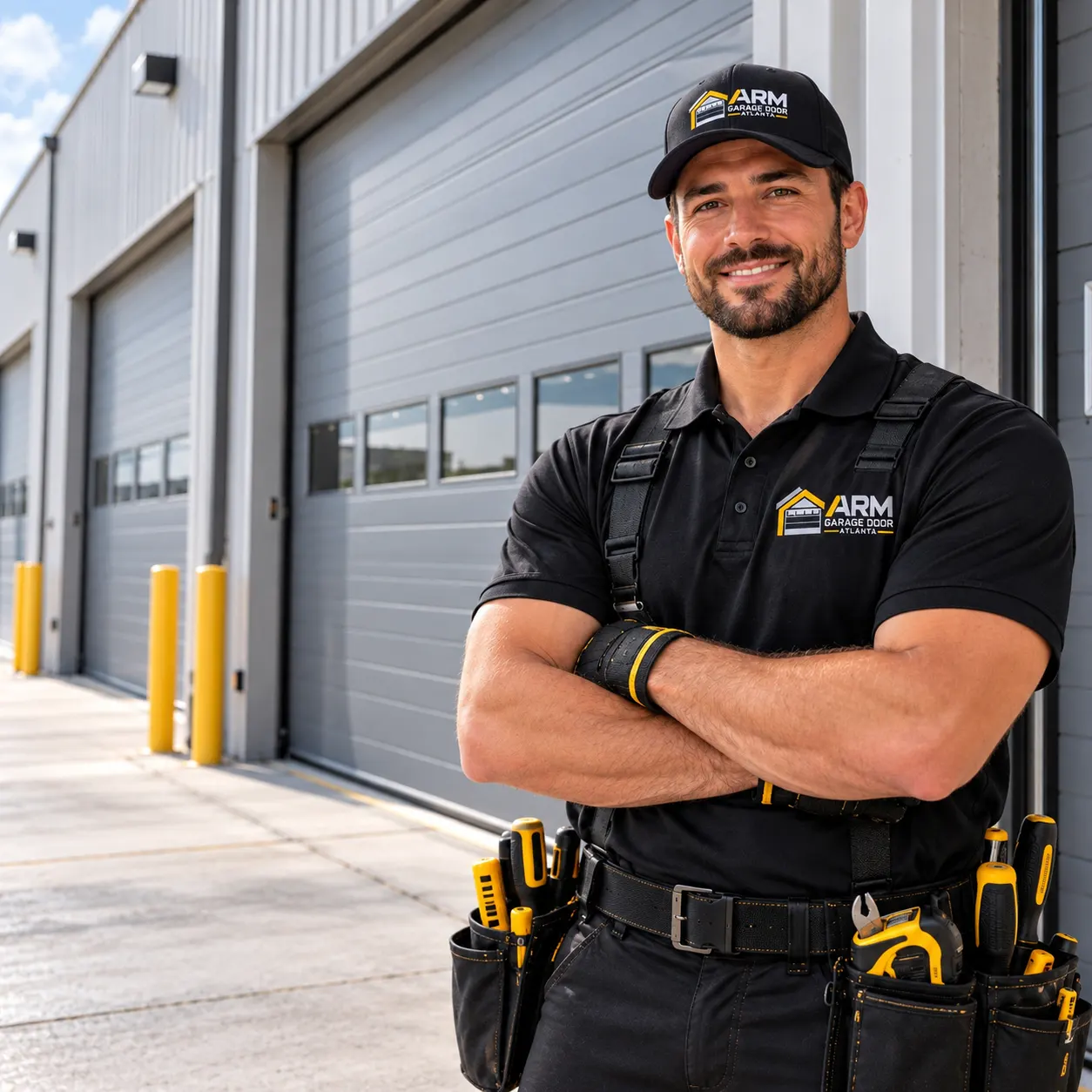 ARM garage door technician — Commercial