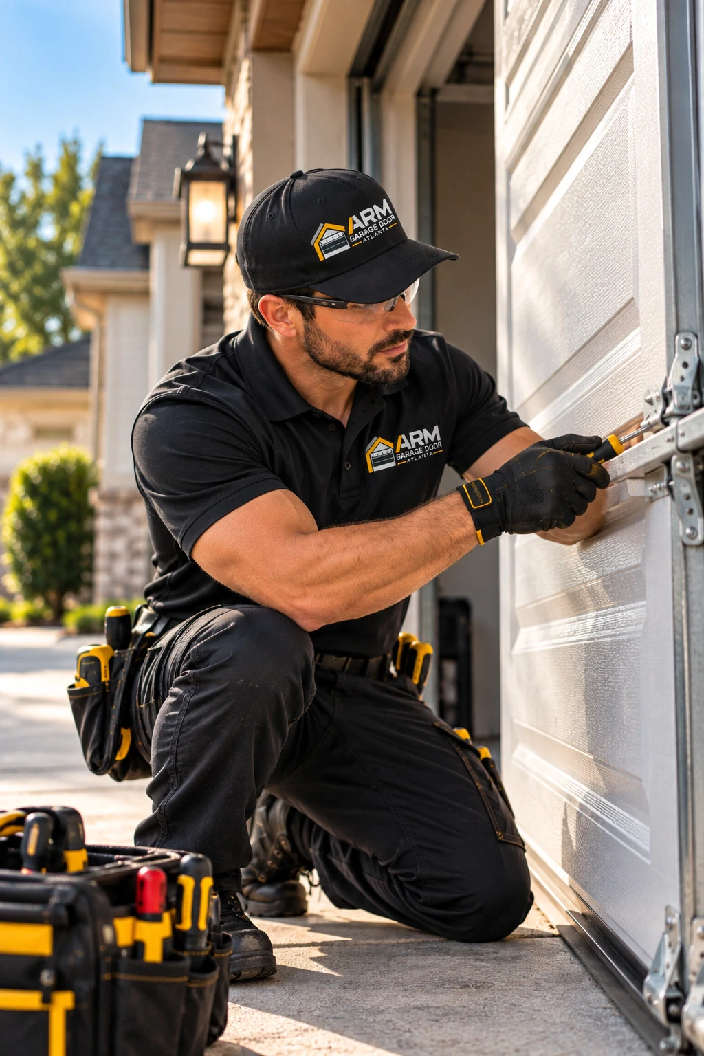 Lower door hardware repair — Home