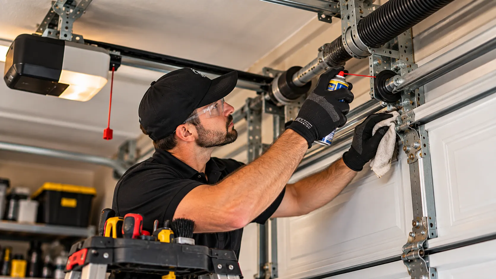 Spring and roller servicing — Home