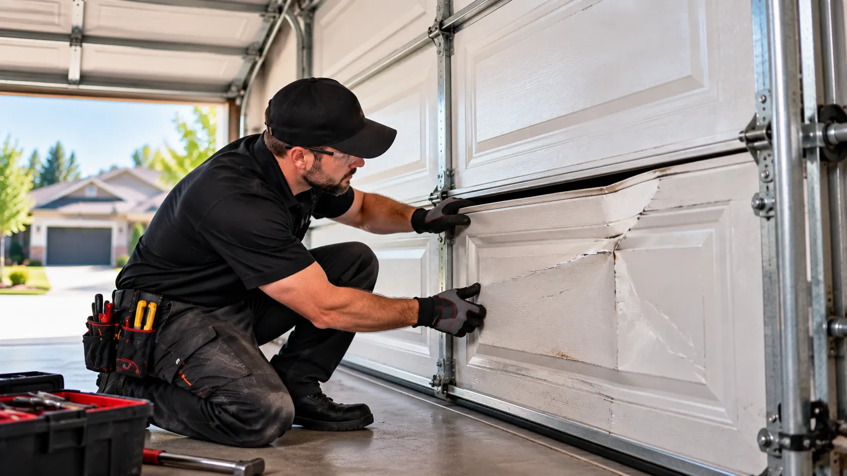 Dented panel repair — Panel repair
