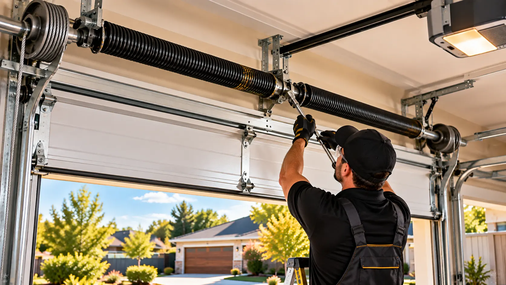 Torsion spring adjustment — Spring repair