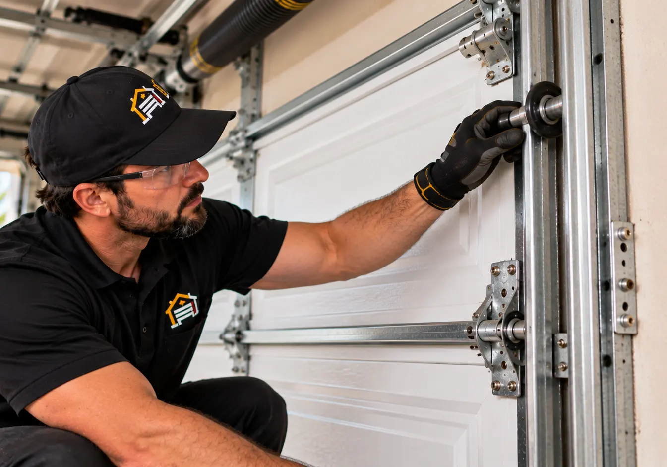 Garage door roller movement testing — Roller repair
